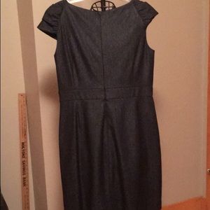 Charcoal Dress with Cap Sleeves